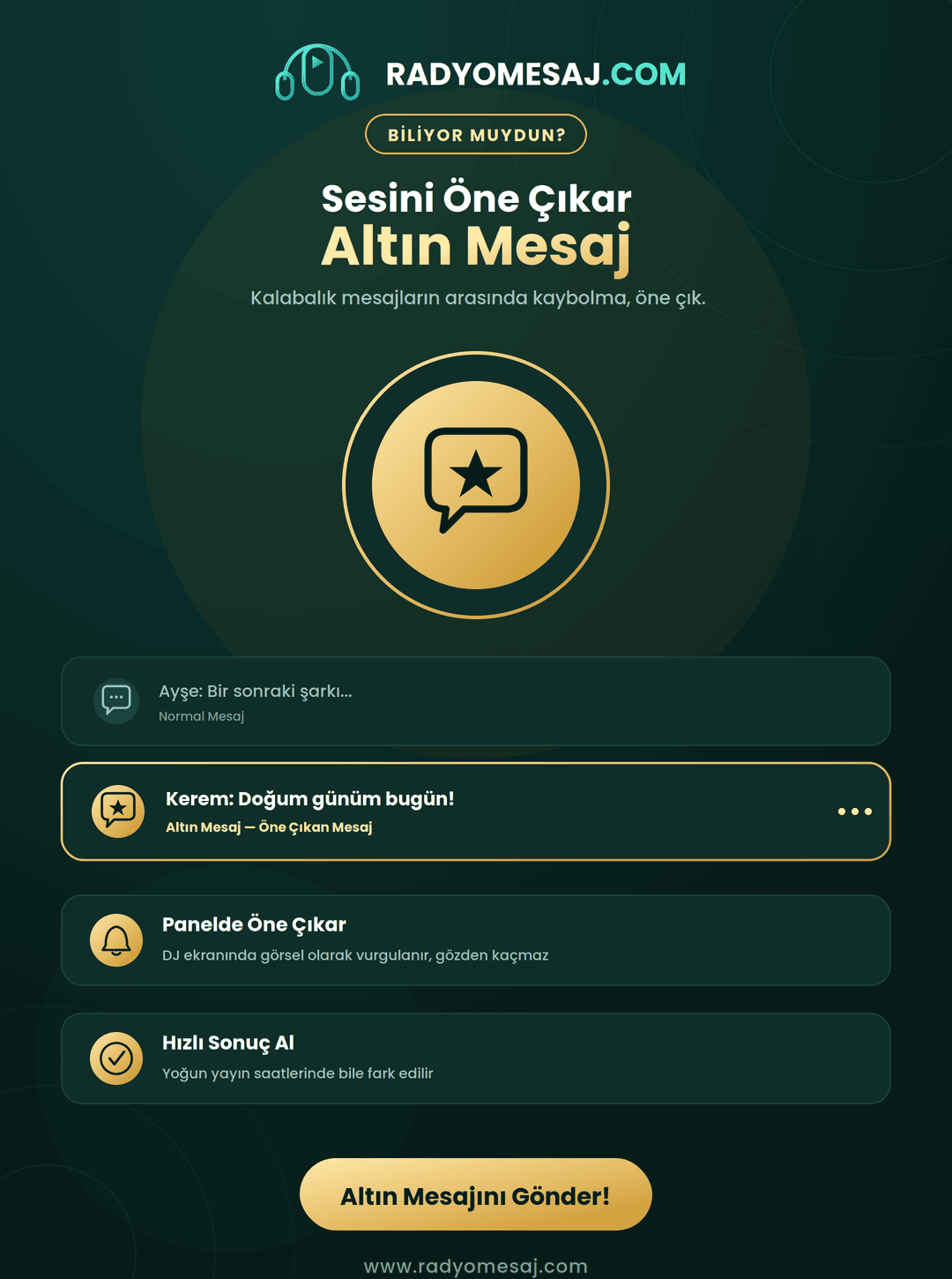Altın Mesaj Nedir? Sesini Öne Çıkarmanın En Hızlı Yolu